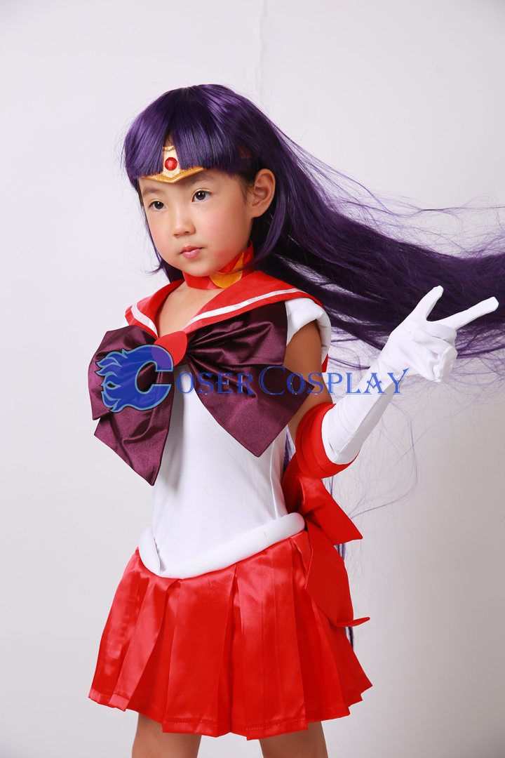 Sailor Moon Crystal Sailor Mars Hino Rei For Kids Cosplay Costume